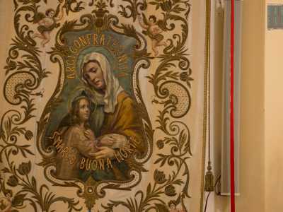 Ad esempio troviamo lo stendardo della gi� citata Confraternita di San Marco della Buona Morte...